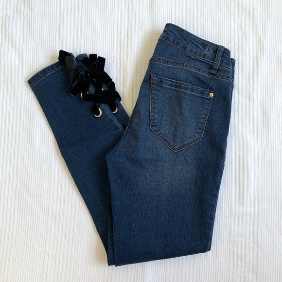 Kensie • lace up ankle jeans - Picture 2 of 7